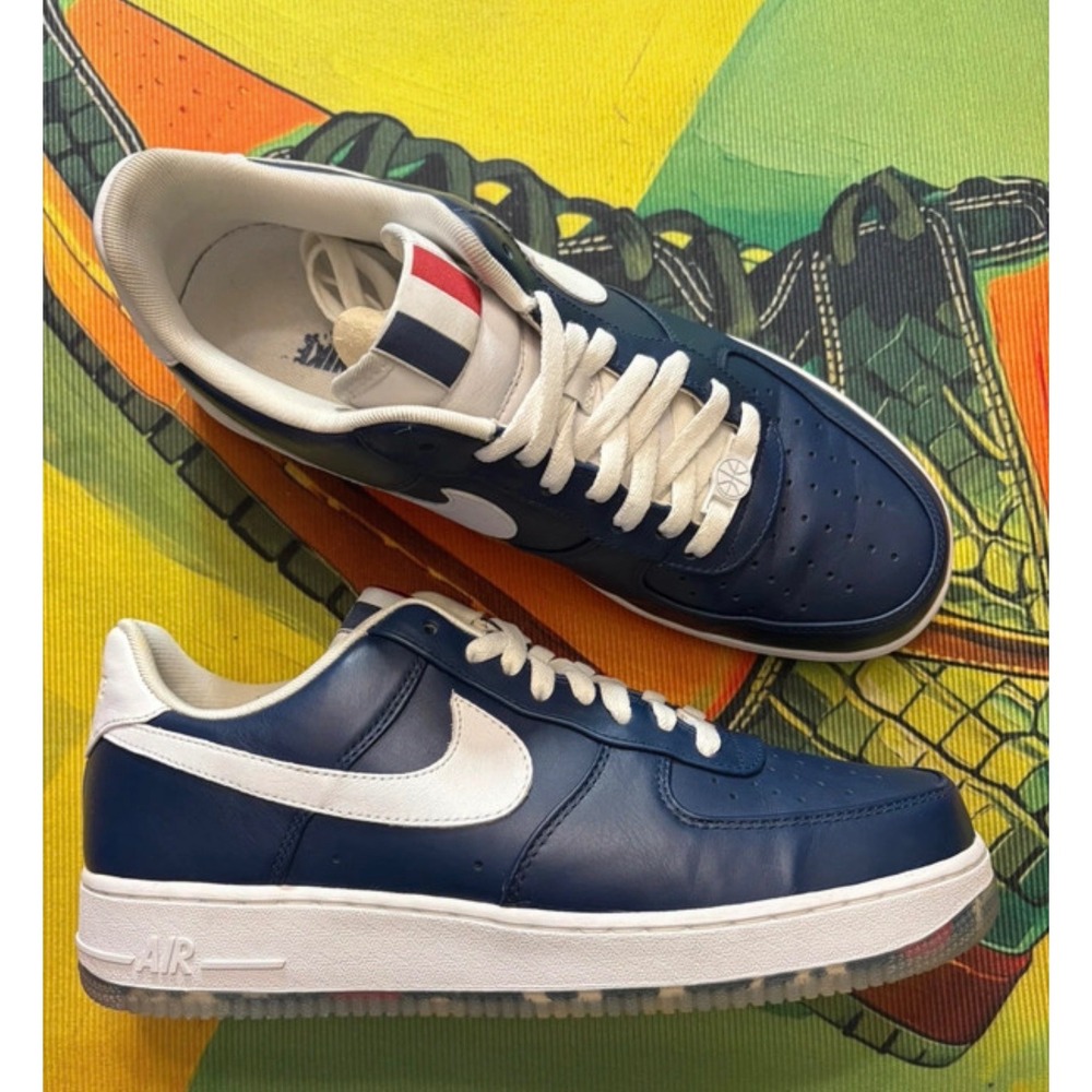 Nike Air Force 1 Low World Champ France Navy White Sneakers DX6033-402